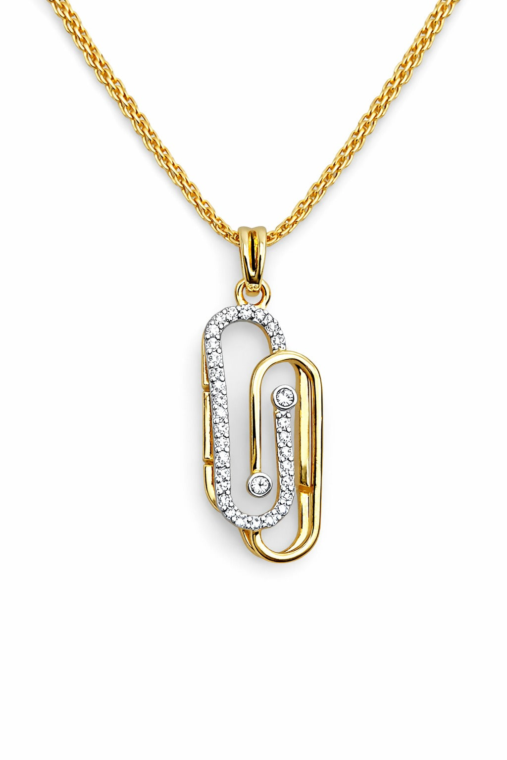 Modern Link Pendant Necklace