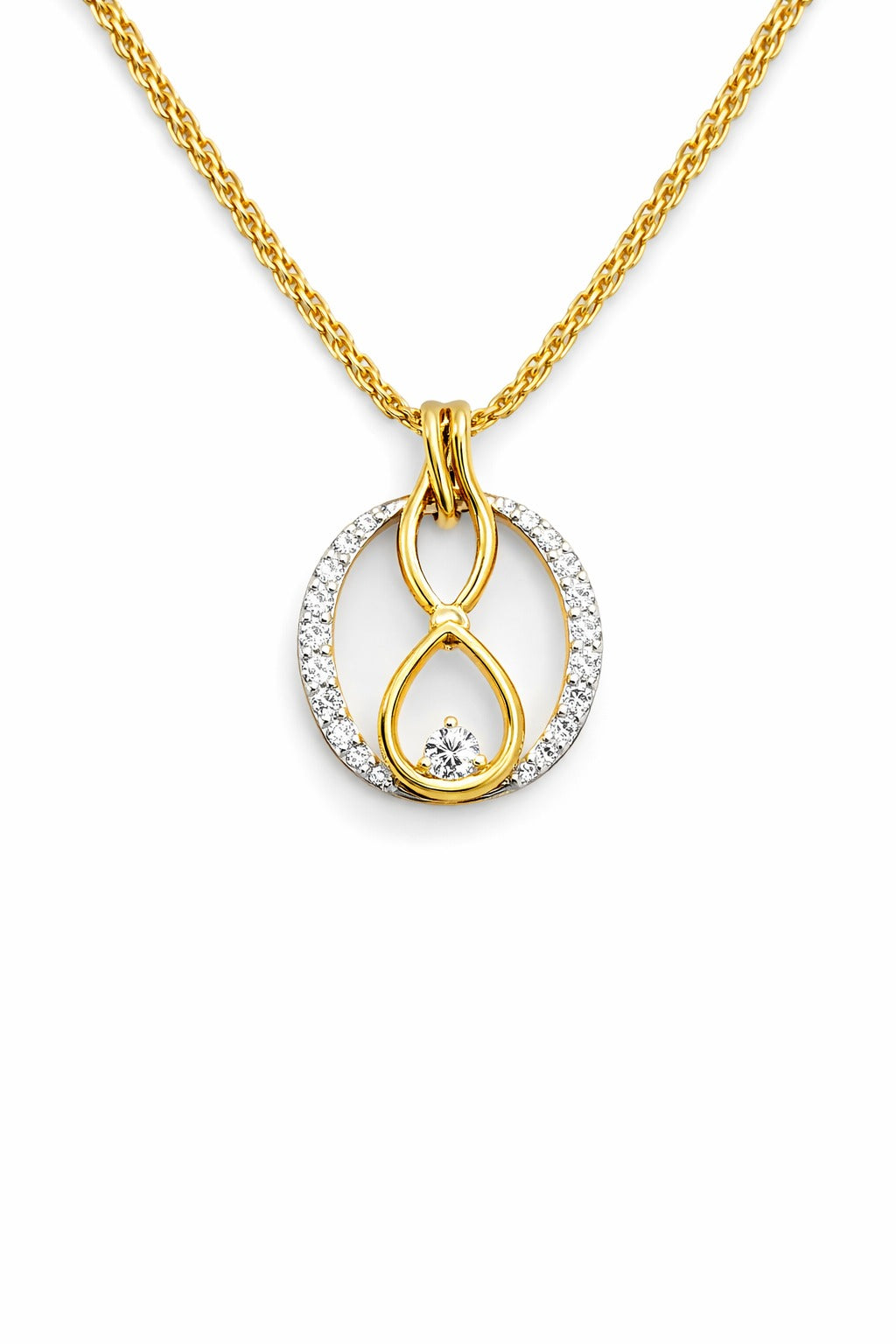 Elegant Circle Drop Pendant
